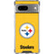 NFL Pittsburgh Steelers - Alternate Distressed Google Pixel 7a Clear Case